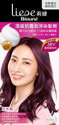 莉婕頂級奶霜泡沫染髮劑 3RV葡萄紫棕色40ml+60ml+8g