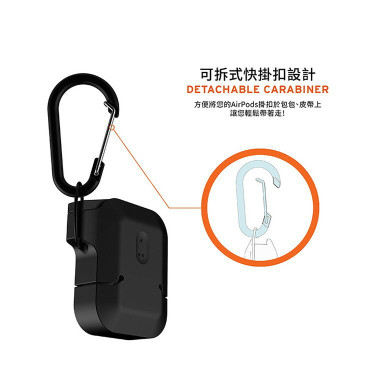 UAG AirPods 1代 2代 Pro 耐衝擊 防潑水 防塵 防摔殼 軟殼 耳機 支援 無線充電 保護殼 6
