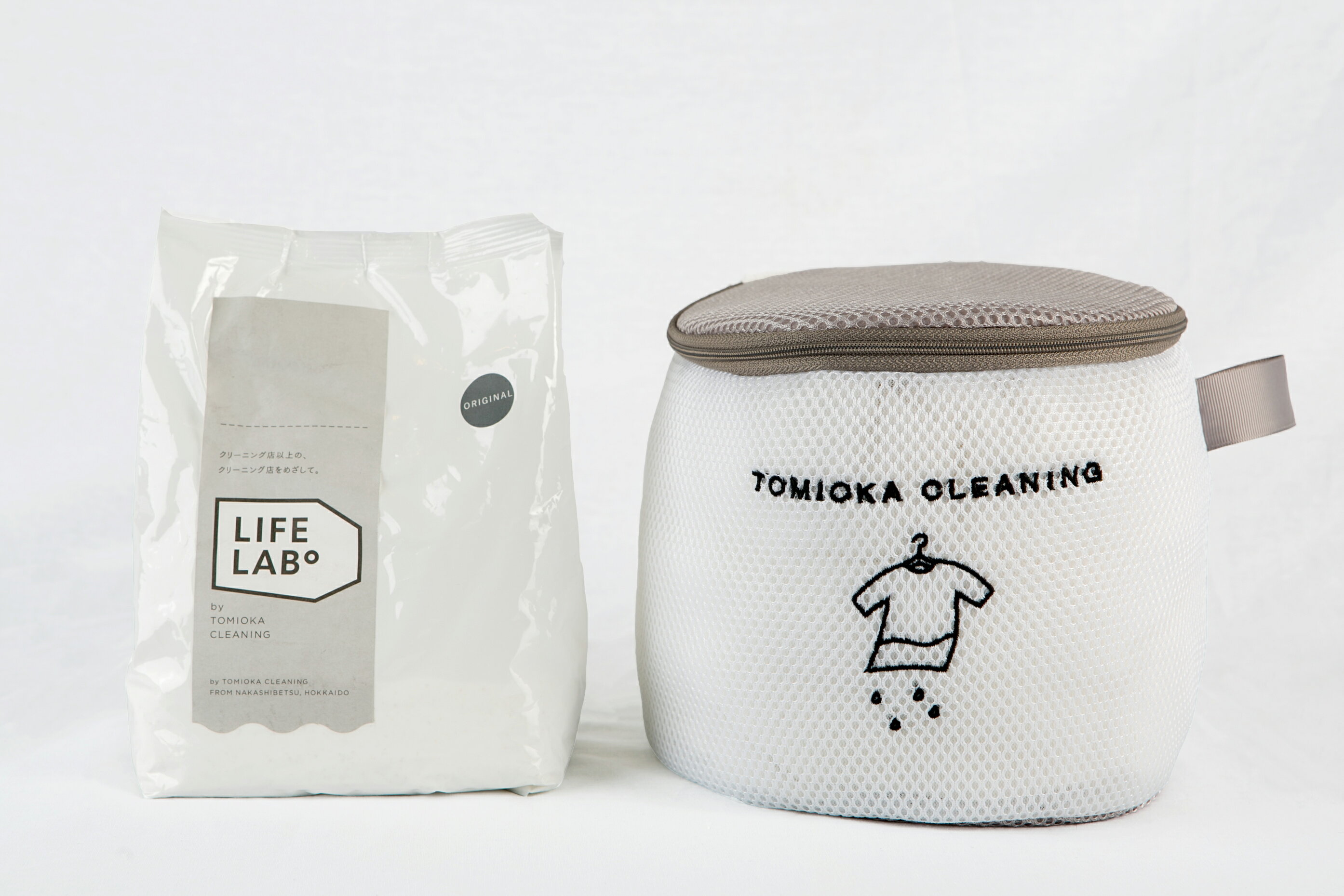 【TOMIOKA】日本洗衣袋-小筒&原創無添加洗衣粉-袋裝