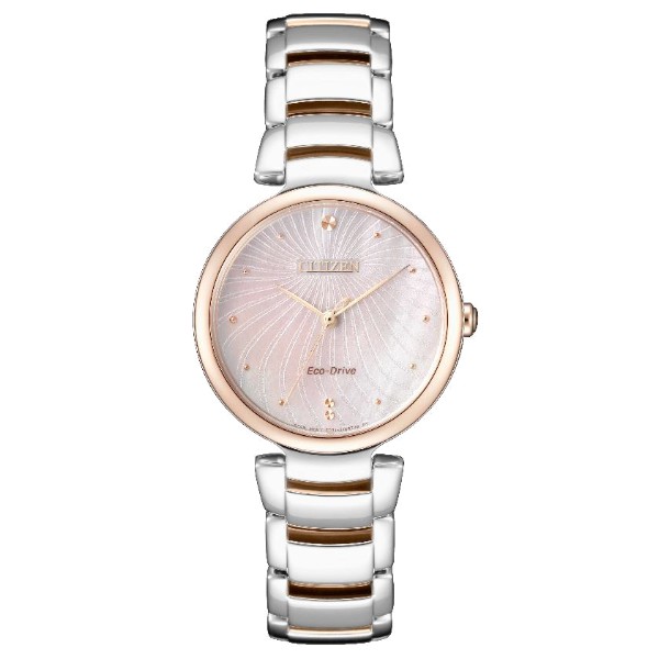 CITIZEN星辰錶 L系列 EM0854-89Y 廣告款白蝶貝面板光動能女錶/銀粉 31mm｜樂天全館特惠中★指定刷卡回饋10%