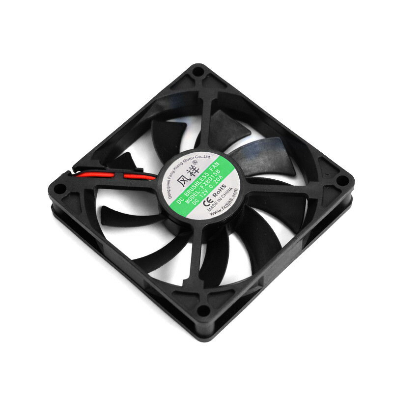 DC8015散熱風扇滾珠5V 12V 24V變頻器電腦電源機箱直流工業風機【Snowbelle優選】
