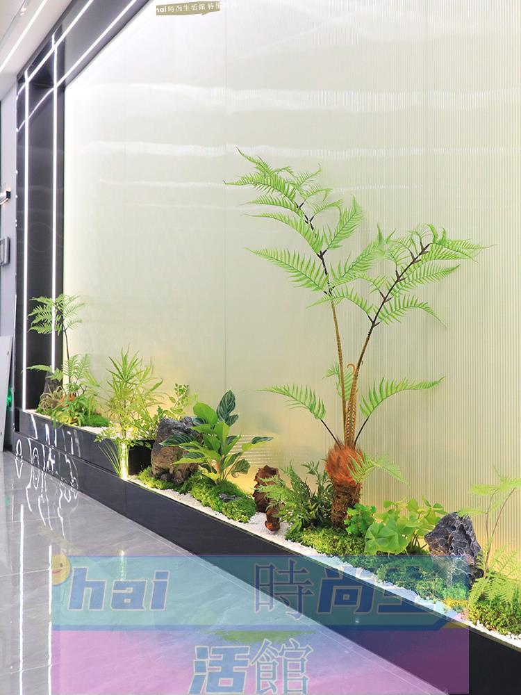 免運 可開發票 模擬綠植造景櫥窗落地擺件酒店咖啡廳裝飾景觀室內假樹馬醉木盆栽