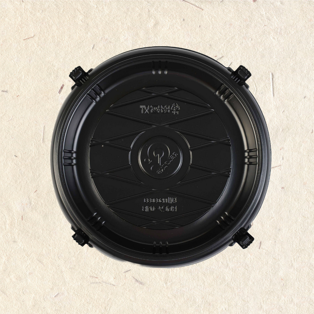 RELOCKS RGC9-01 9吋圓盤  正方形餐盒 黑色塑膠餐盒 可微波餐盒 外帶餐盒 一次性餐盒 免洗餐具  環保餐盒 RGC9 2