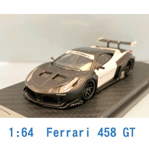 Scale Box 1/64 模型車 Ferrari 法拉利 458 SB640004D 黑色 白色