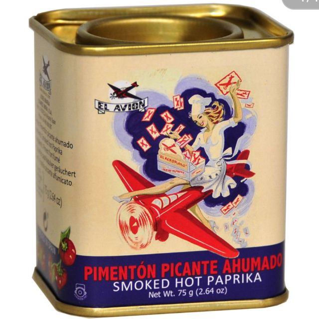 西班牙El Avion香料航家煙燻辣味紅椒粉(復刻限量版) Smoked Hot Paprika Tin 75g