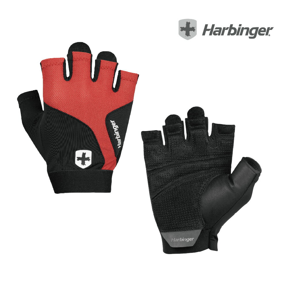 【總代理公司貨】Harbinger Flexfit Gloves 2.0 重訓/健身專業手套-橘紅 0