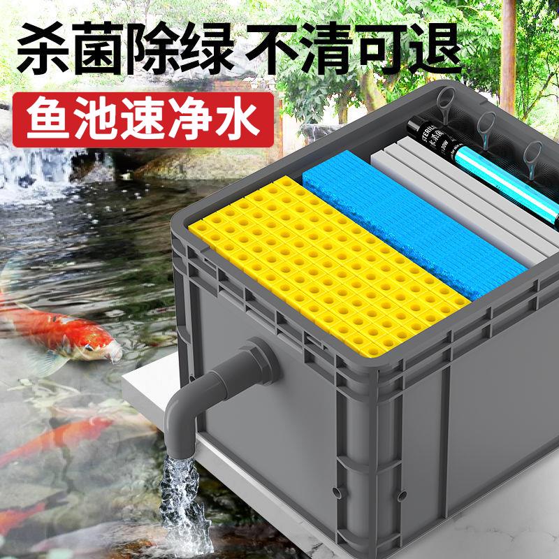 【台灣公司 超低價】魚池水循環系統裝置過濾器魚塘養魚設備室外大型水池周轉箱過濾箱