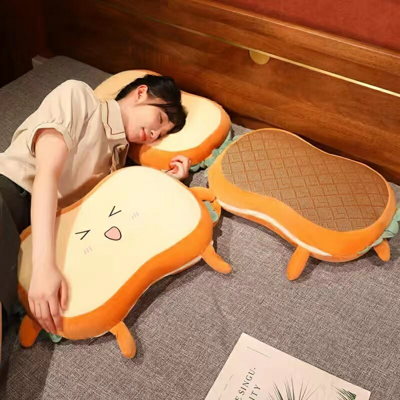 午睡抱枕公仔 吐司涼席貓肚皮枕護頸椎單人記憶棉枕頭枕芯不易塌陷不變形可水洗