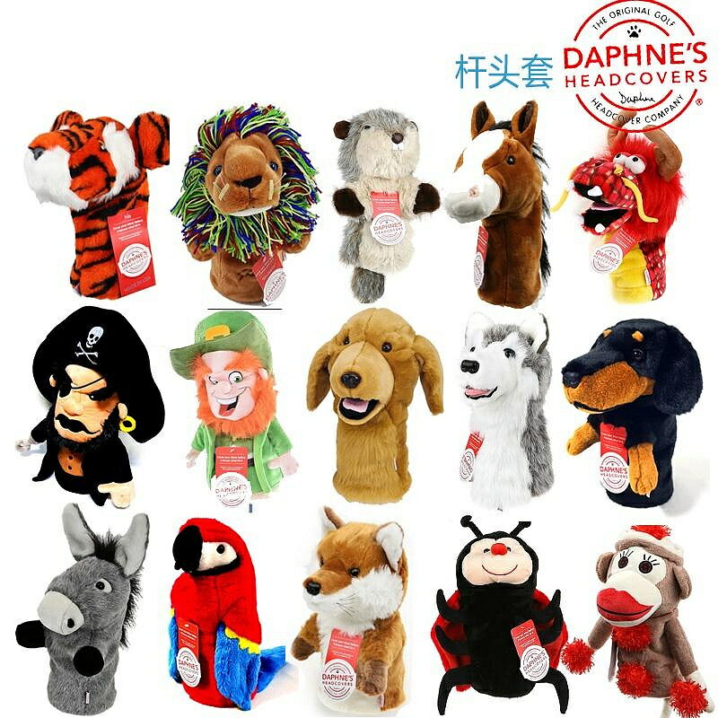 美國高爾夫球杆頭套卡通杆套 發球木一號木桿頭保護套動物帽套