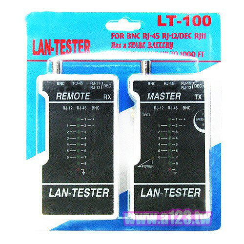 網路線測試儀 測試器 LT-100