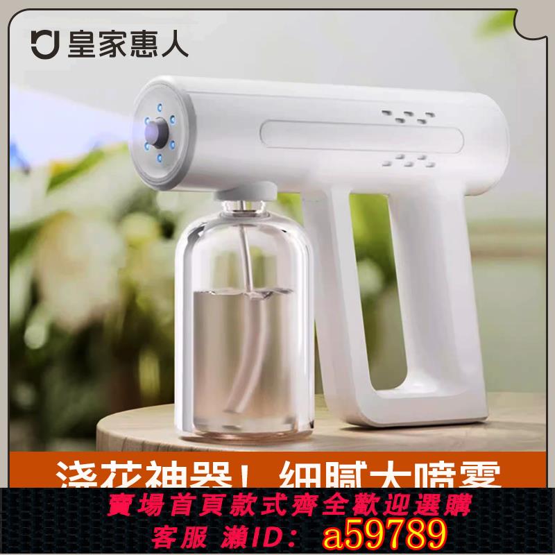 【臺灣公司 可打統編】皇家惠人消毒噴霧槍霧化器小型自動噴槍電動機家用手持酒精消毒槍