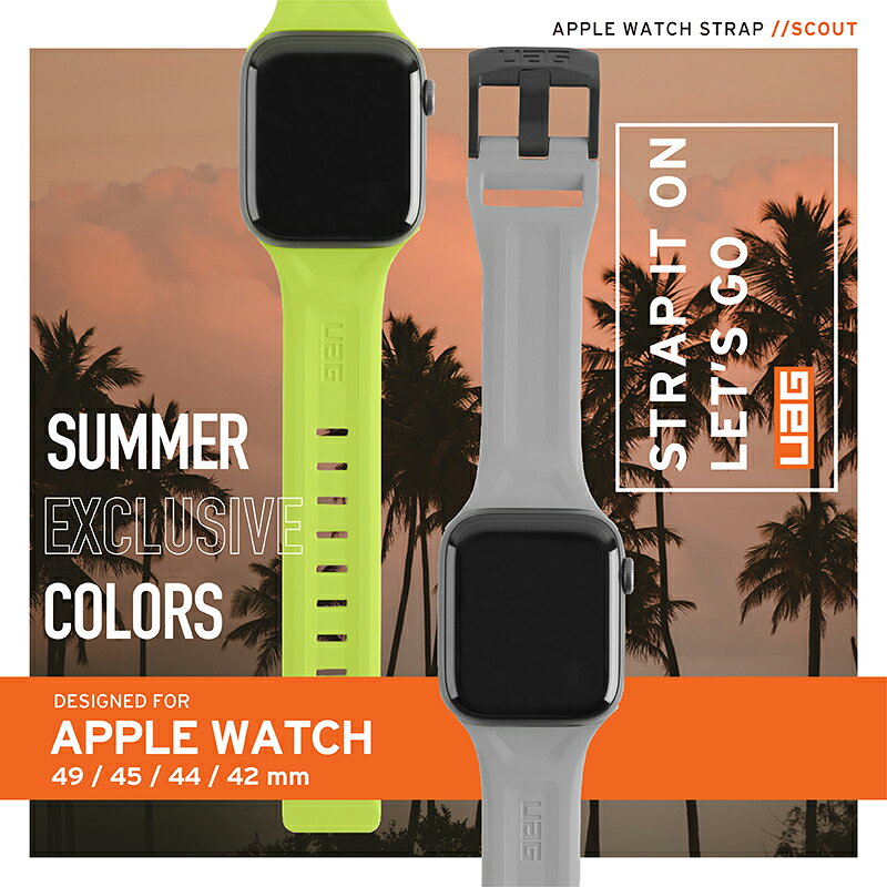 UAG Scout 潮流 矽膠 錶帶 適用 Apple Watch 38 40 41 42 44 45 49 mm 4
