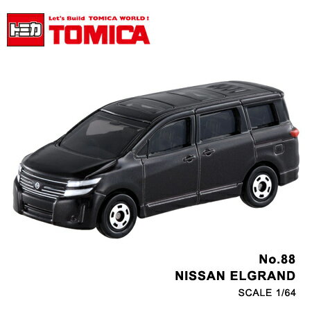 日貨 TOMICA No.88 NISSAN ELGRAND 日產 真車系列 汽車模型 多美小汽車【N201359】