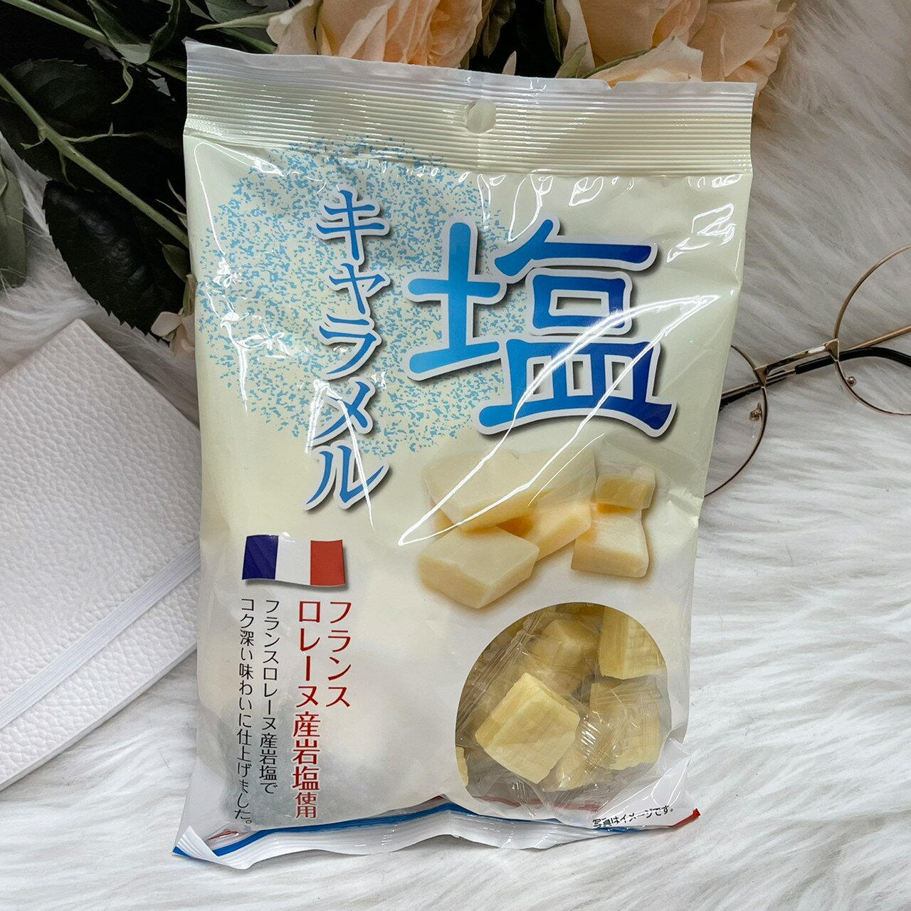 日本 宮田製果 鹽味牛奶糖 230g 使用法國岩鹽｜全店$199免運