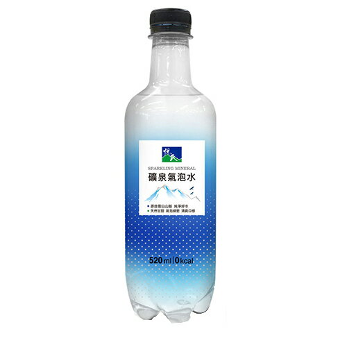 悅氏礦泉氣泡水520mlx24【愛買】 1