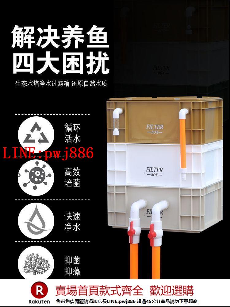 【諮詢客服驚喜多多】周轉箱過濾箱魚缸過濾器外接上慮滴流盒過濾盒凈水增氧循環過濾【注意！下單滿500出貨】