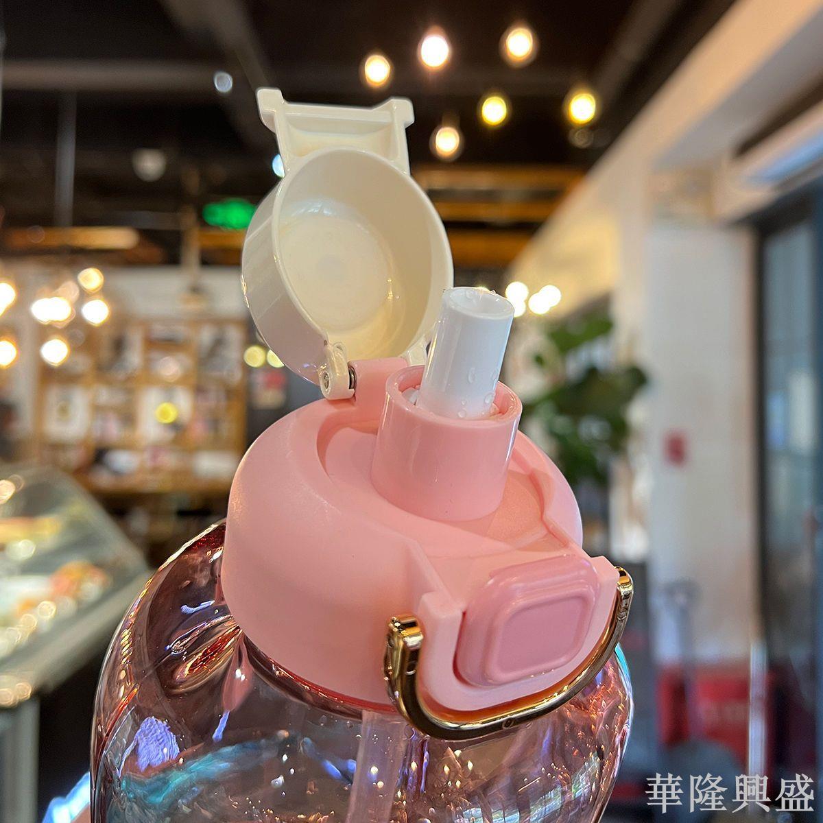大容量水杯2024新款女夏天耐高溫噸桶噸運動水壺學生便攜大肚杯子