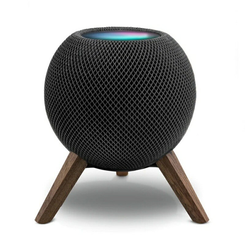 Homepod mini支架 胡桃木蘋果音響支架 蘋果小音箱增高架 配件木底座 apple音箱桌面防滑