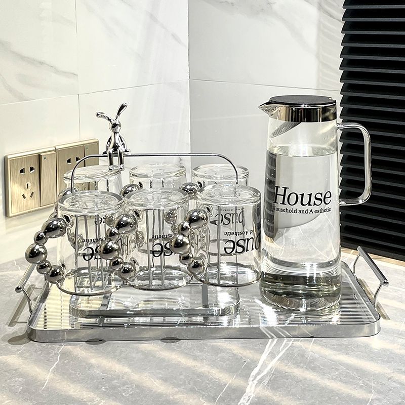 水具套裝 輕奢水具套裝組合新款水杯家用高檔冷水壺客廳待客ins高顏值茶杯