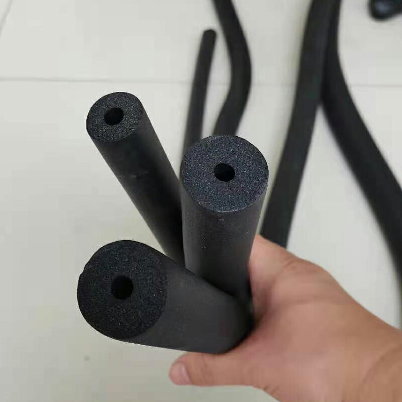 空調銅管保溫棉黑色天然橡塑阻燃隔熱2分3分4分5分6分發泡管