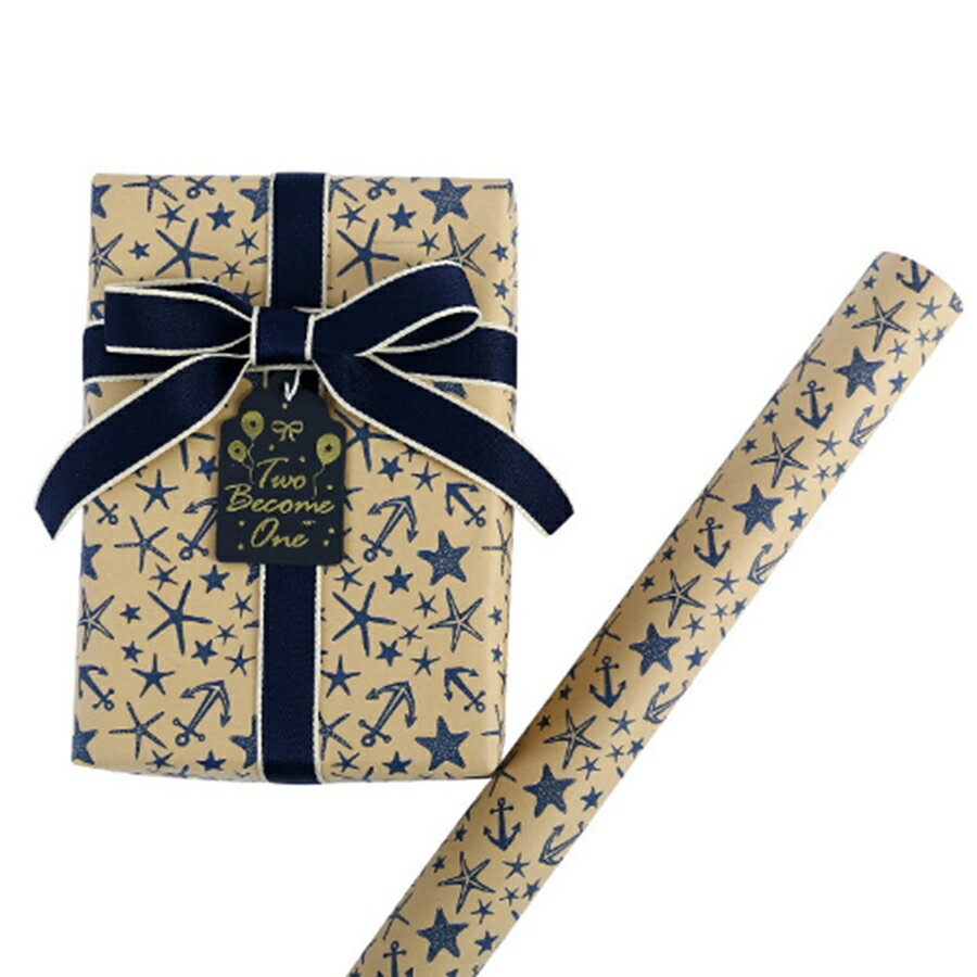 精選6款簡約幾何復古男士節日生日禮品包裝紙套組 4