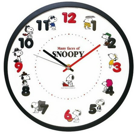 大賀屋 日貨 史努比 時鐘 連續秒針 鐘 鐘錶 壁鐘 壁掛鐘 掛鐘 居家 史奴比 SNOOPY 正版 J00015369