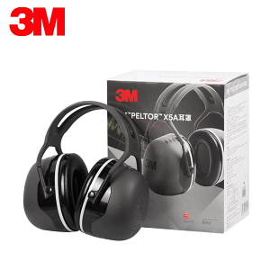 3M X5A隔音耳罩睡覺防噪音睡眠用工廠學習降噪護耳器
