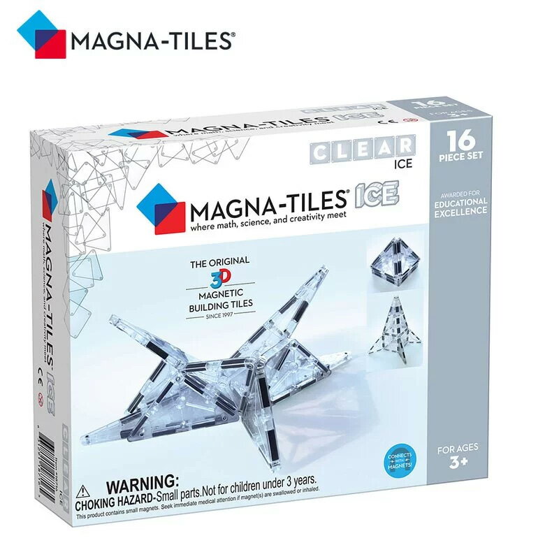 Magna-Tiles 冰磚磁力積木16片【悅兒園婦幼生活館】
