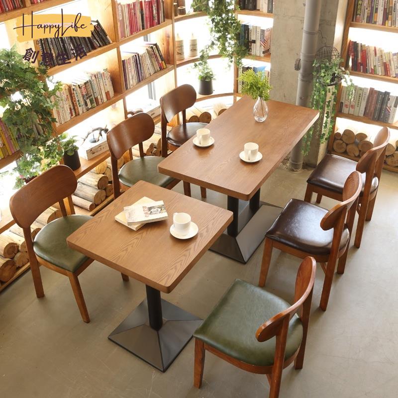 工廠直銷 餐飲專區 可定製餐桌 日料餐飲店桌椅組合 茶餐廳書吧蛋糕漢堡奶茶店餐桌椅組合 餐桌 餐椅 長桌新店開業 全館折扣 售後保障 優選/免運