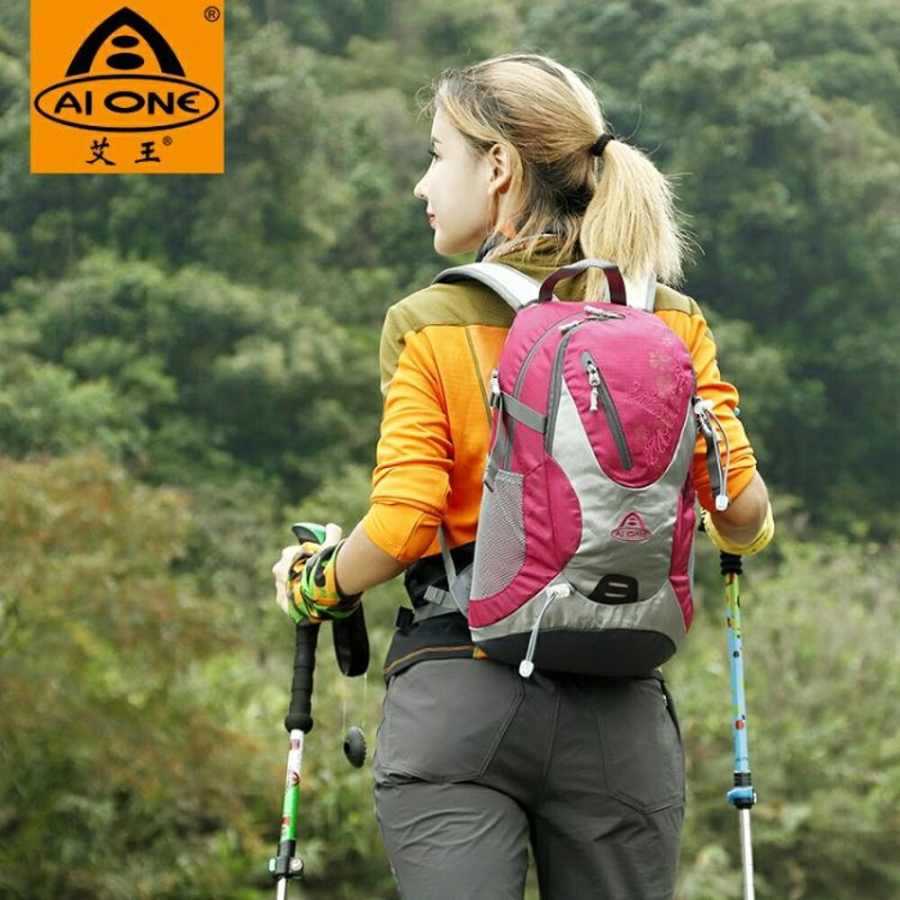 艾王戶外裝備登山包雙肩包男女徒步運動多功能旅行騎行背包20L