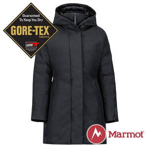 【Marmot】女 GORE-TEX Kristina女GT長版單件式鵝絨外套『黑色』1215-78480