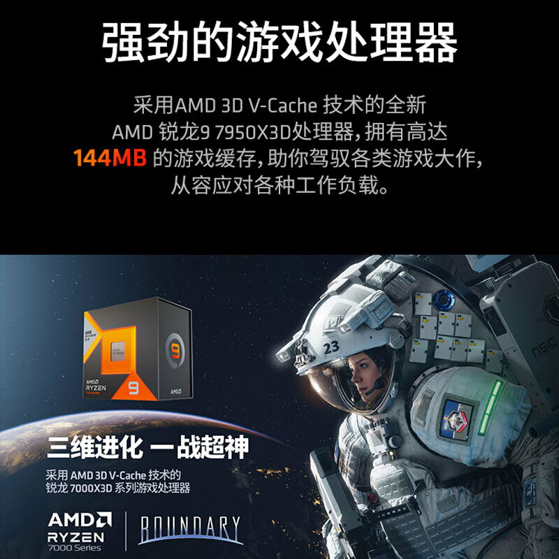 AMD銳龍R9 9900X 9950X 7950X3D散片搭微星華碩X670E B650板U套裝