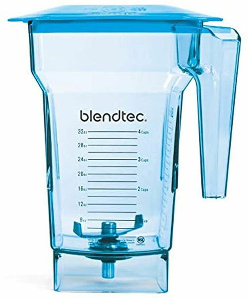 [3美國直購] Blendtec FourSide Jar 4角容杯 藍色 2.2L最大容量75oz 食物調理機替換杯子 40-612-62