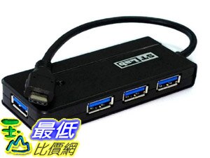[8美國直購] 集線器 NEW CERTIFIED ST LAB USB 3.1 Type-C Pocket Hub features four USB 3.0 ports ST LAB 1250