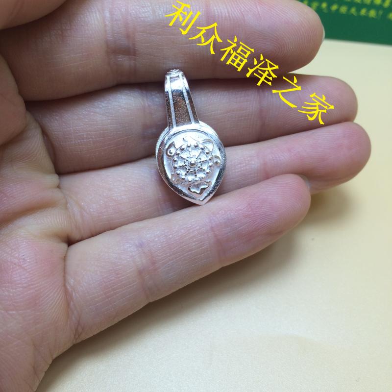 佛教用品 925純銀計數器 計數卡子 法輪卡子1入