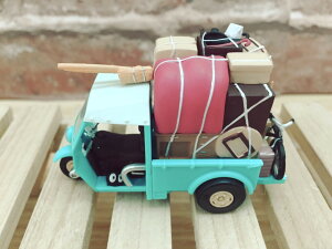 真愛日本 跑跑 手作 迴力車 搬家 三輪車 龍貓 TOTORO 吉卜力 豆豆龍 手作迴力車 玩具車 模型 15121300020