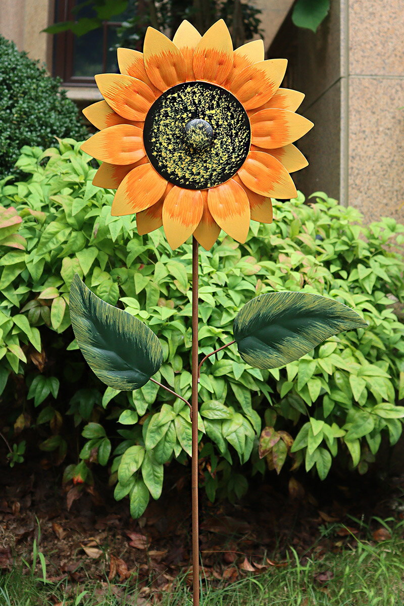 戶外花園風車鐵藝太陽花庭院別墅院子裝飾露臺造景陽臺布置插件 3