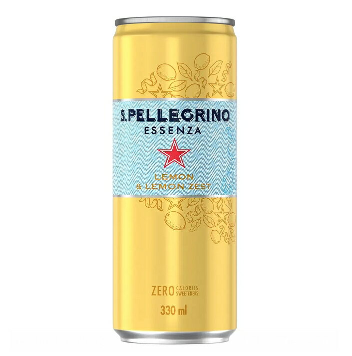 [COSCO代購4] D125876 San Pellegrino 聖沛黎洛 零卡香氛氣泡飲 冰心凍檸風味 330毫升 X 24罐