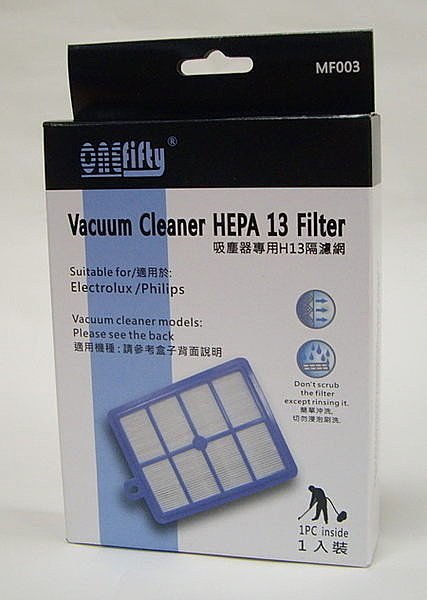 吸塵器濾網-PHILIPS菲利浦 FC8031系列適用副廠 HEPA 13級可水洗濾網EFH13W【居家達人-MF003】
