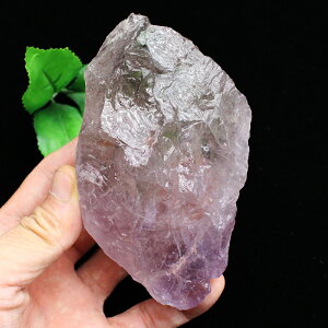 如鴻天然水晶原石漸變色紫帶白淺礦物大塊毛料鎮紙把玩件寶石裝飾