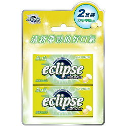 易口舒eclipse無糖薄荷錠-沁新檸檬口味2入62g【愛買】