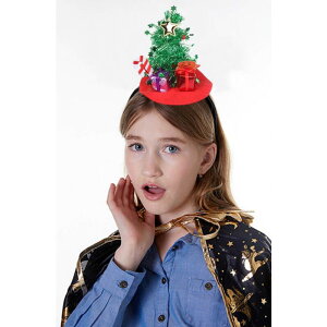 立體聖誕樹髮箍 聖誕節 髮飾 造型 髮箍 聖誕 聖誕樹 聖誕樹帽子 金蔥亮片 可愛 拍照 網紅 特別