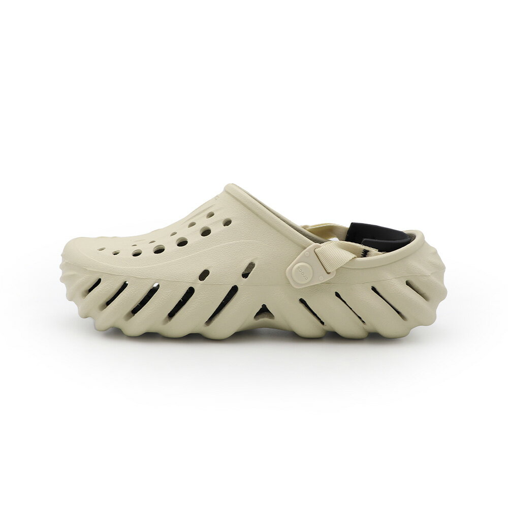 【全館滿額折】 Crocs 卡駱馳 Echo Clog 骨白色 休閒 克駱格 洞洞鞋 涼拖鞋 男款 B6253【新竹皇家207937-2YJ】