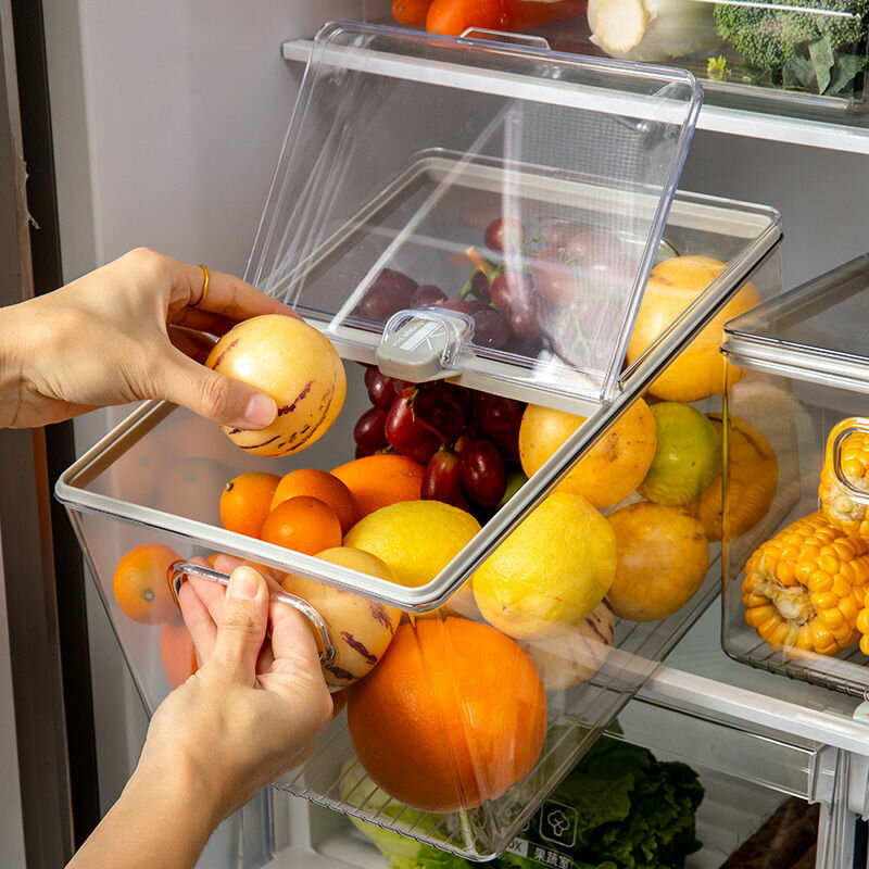 冰箱收納盒翻蓋保鮮抽屜式放雞蛋家用廚房水果蔬食物整理儲物盒