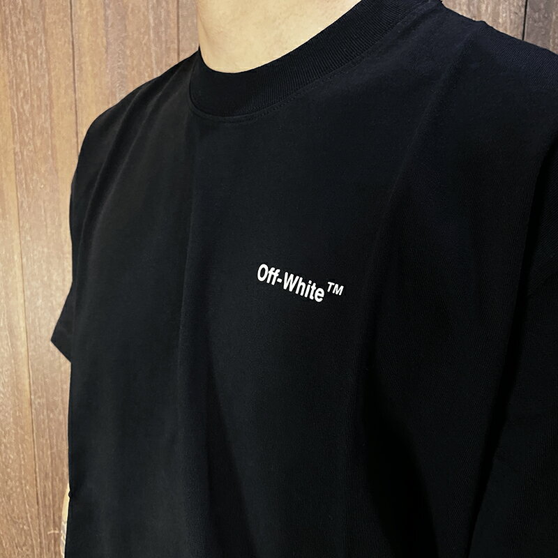 美國百分百【全新真品】OFF-WHITE T恤棉質潮牌名畫上衣短袖logo 短T