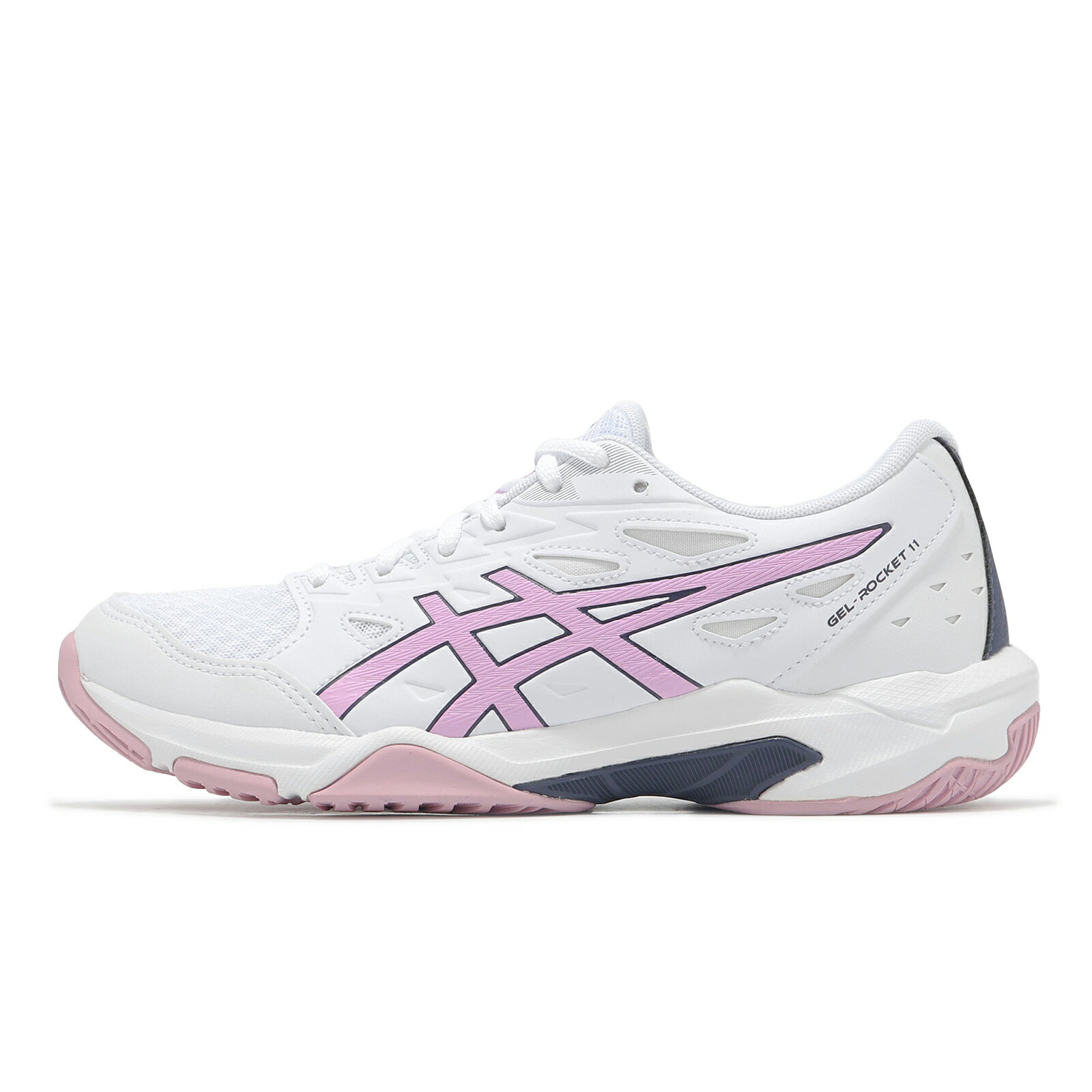 Asics 排球鞋 GEL-Rocket 11 女鞋 白 紫 緩衝 室內運動 羽排鞋 亞瑟士 1072A093105