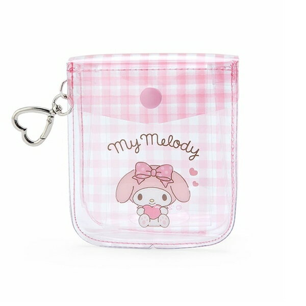 【震撼精品百貨】My Melody 美樂蒂~日本SANRIO三麗鷗 美樂蒂透明扣式零錢包附愛心扣環*76316