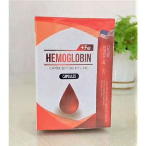 HEMOGLOBIN HERB CAPSULES “液態血紅素鐵” 軟膠囊 (60粒)【綠洲藥局】