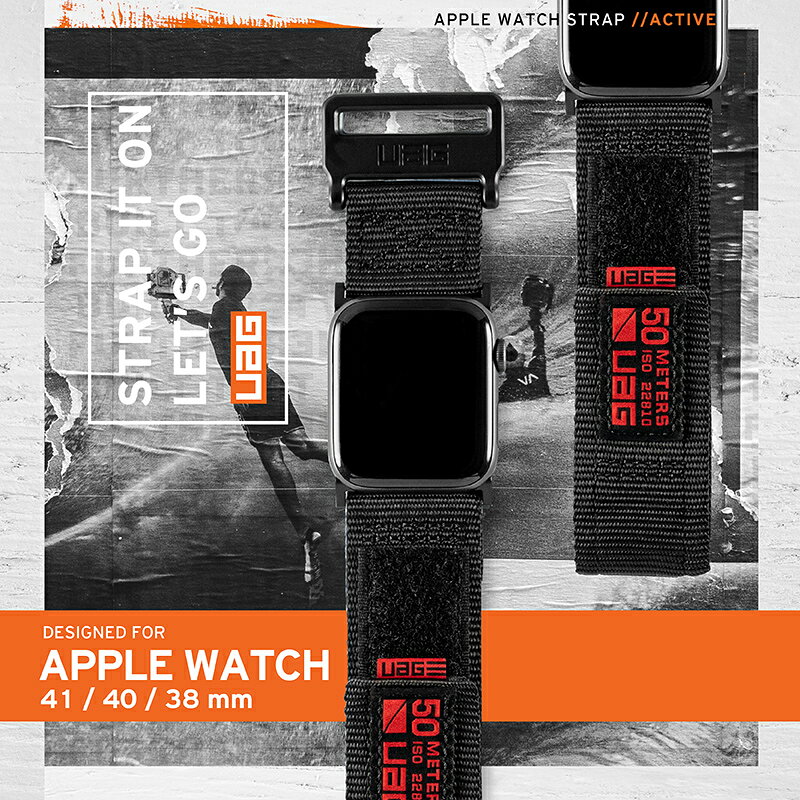 UAG Apple watch 38 40 42 44 45 41 mm 不鏽鋼 扣環 時尚 尼龍 腕帶 錶帶 2