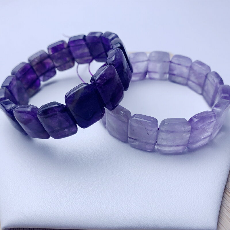 天然紫水晶手排紫羅蘭手鏈手串招財轉運旺人緣時尚飾品禮物ins